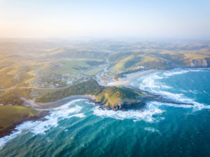 Coffee Bay from above