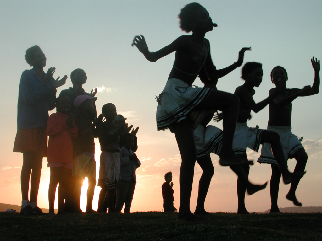 Local girls performing a traditional dance