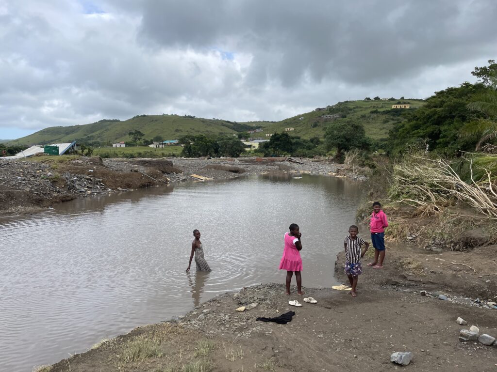 Coffee Bay Flood Relief- no bridge to school